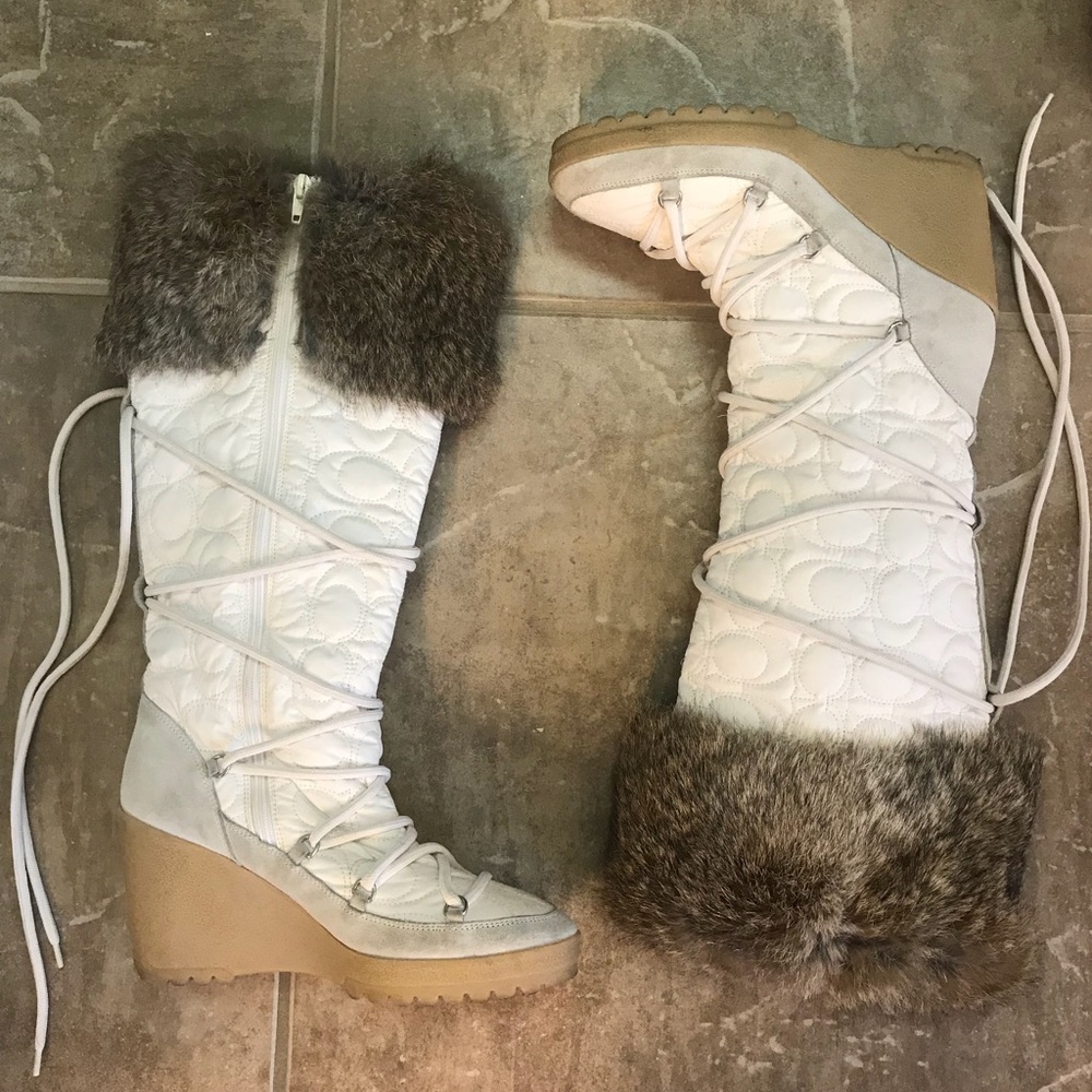 White Coach Boots